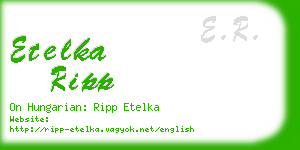 etelka ripp business card